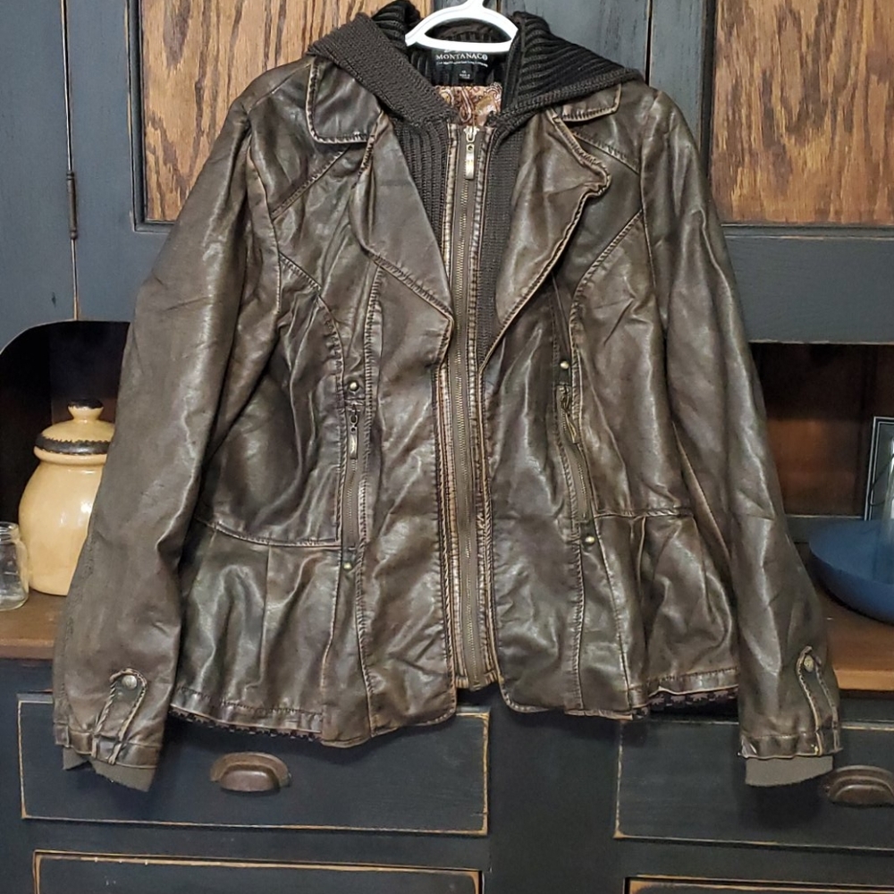 MontanaCo 1x brown leather jacket